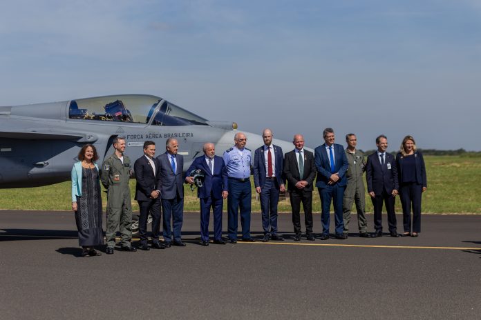 Saab y Embraer inauguraron hoy la línea de producción de Gripen E en Brasil,