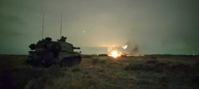 En el campo de instrucción de la Guarnición Ejército Sarmiento